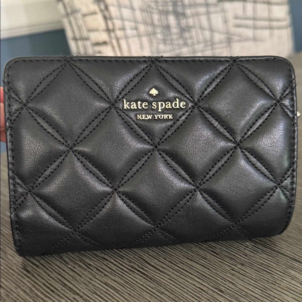 Kate Spade Black Quilted Wallet